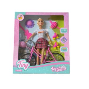 Muñeca tiny con bici