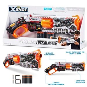 Xshot Skins Lock Blaster 36606 con 16 dardos.