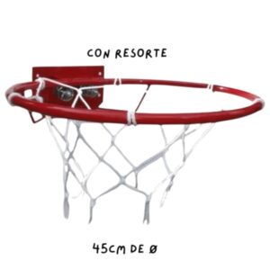 Aro basquet metal con resorte