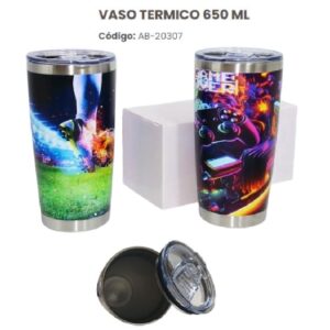 Vaso Jostick con tapa 650ml   071
