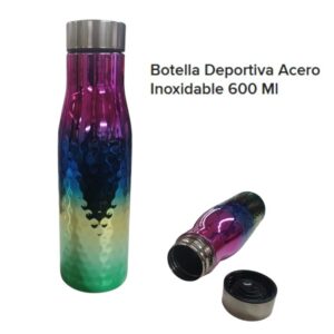 Botella acero inox tornasol 600ml 980