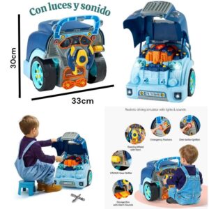 Simulador manejo Camion motor con volante. tiene luces y sonidos