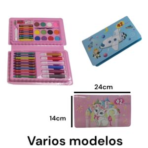 Set de arte 42 piezas estuche