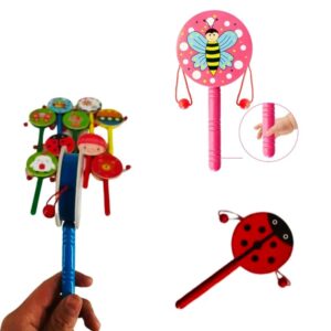 Tamborcito chino de madera