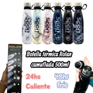 Botella termica Rolan camuflada 500ml