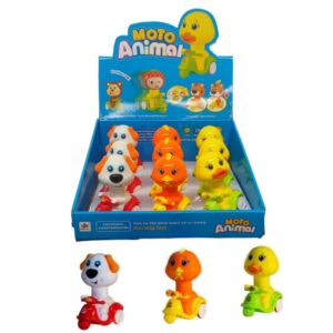 Rodado moto a presión con animal.