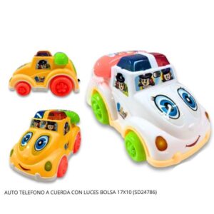 Auto a cuerda con ojos con telefono 984