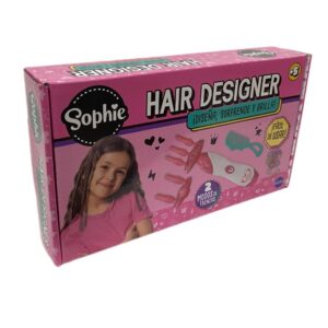 Trenzador Sophie.Incluye peine y gomitas elasticas