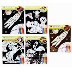 Lamina afelpada para colorear. Trae 5 marcadores