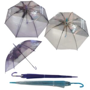 Paraguas largo automatico transparente