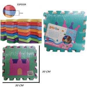 Piso goma eva x 9 piezas 30x30cm Fantasía