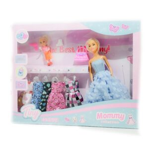 Muñeca tiny mama con vestido