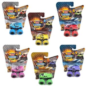 Auto mini monster de metal con ruedas de goma 74783. 5cm