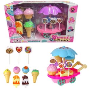 Carrito heladero con accesorios. 7652-5