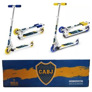 Monopatin 2 ruedas aluminio Boca. Soporta hasta 50 kg