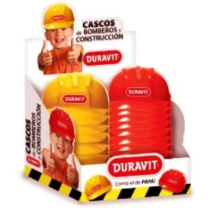 Casco construccion rojo/amarillo