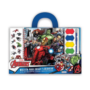 Maletin con acuarelas de avengers