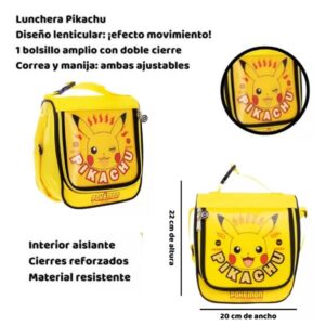 Lunchera termica Pokemon con efecto movimiento