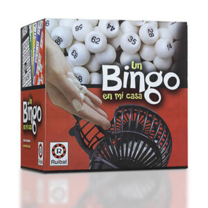 Juego bingo con bolillero y base