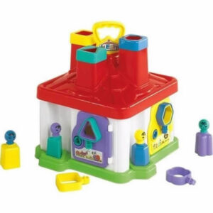 Casita alegre con figuras encastrables