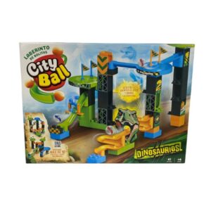 Juego de obstaculos. Laberinto de bolitas City ball Dino x 42 piezas