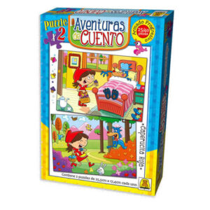 Rompecabezas cuento caperucita roja 1×25 1×40 piezas de 25.5 x 17.4 cm cada uno