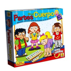 Juegos conjuntos. Las partes de mi cuerpo. +3 años. Trae 1 ruleta y 4 tableros encastrables.