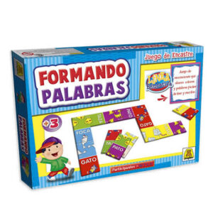 Juego palabras. Formando palabras.La dináica del juego es similar al de un dominó