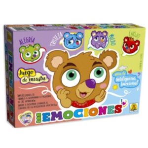 Las Emociones, 4 cartones más 24 fichas ilustradas.