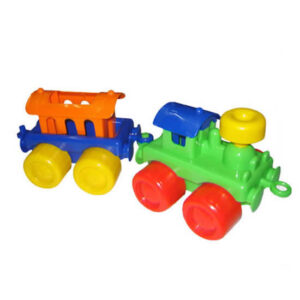 Tren con vagones plástico de 38 cm