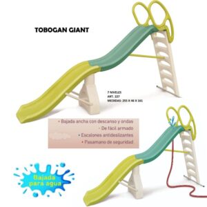 Tobogan Giant. 7 niveles. 255 x 46 x 161cm