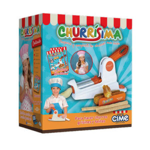 Churrisima, para hacer churros,grisines y talitas.Caja:26cm x 30cm