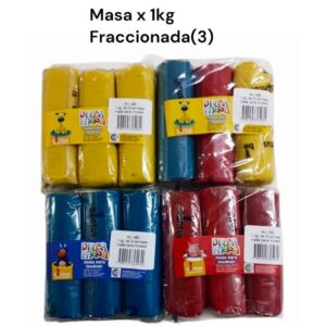 Masa x 1 kg Fraccionada en 3 partes individuales