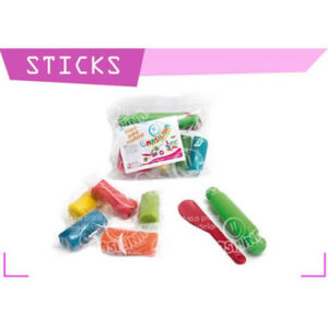 Kit de masa x 5 sticks más palo de amasar y una cucharita