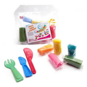 Kit de masa x 5 sticks más tenedor,cuchara y cuchillo