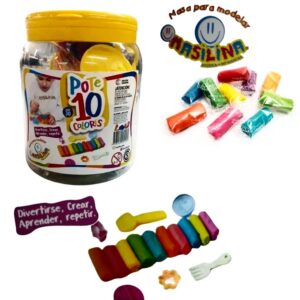Masa pote con 10 stick de colores y accesorios