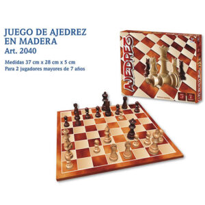 Juego ajedrez madera