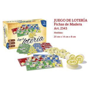 Juego loteria c/bolilla madera
