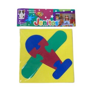 Goma imantada. Rompecabezas Avion.