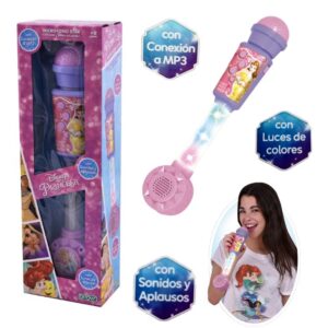 Microfono princesas con luz y sonido