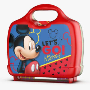 Lunchera plástica de Mickey.Medida:21.5cm x 20cm