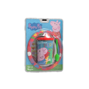 Vaso con tapa tomadora mas bowl de Peppa Medida 19.5cm x 23cm