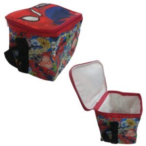 Lunchera termica tela 18cm de alto x 16cm de ancho Spiderman