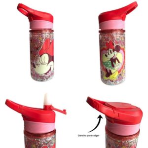 Botella doble pared con glitter Minnie