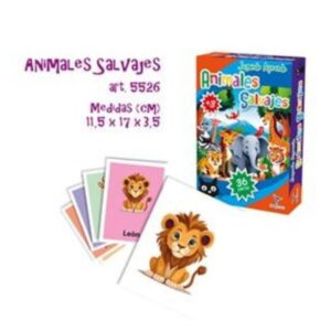 Jugando Aprendo- Animales Salvajes. Juego de asociación .