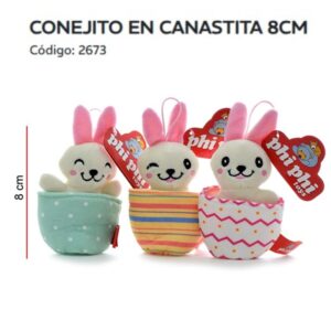 Conejo en canastita 8cm