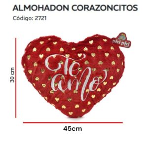 Almohadon corazon de 45 cm art 2721