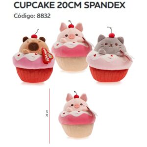 Animales en cupcakes de 20 cm spandex art 8832