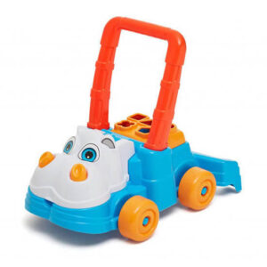 Caminador con encastres y cara de hipopótamo