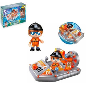 Pin y pon lancha,colección action.Medida de la caja:30cm x 16cm